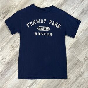 Rare Vintage Delta Pro Weight 100% Preshrunk Cotton Fenway Pahk Boston T-Shirt S